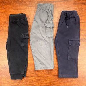 3-pack of Pocketed Toddler Boy Sweat Pants, Size: 18M